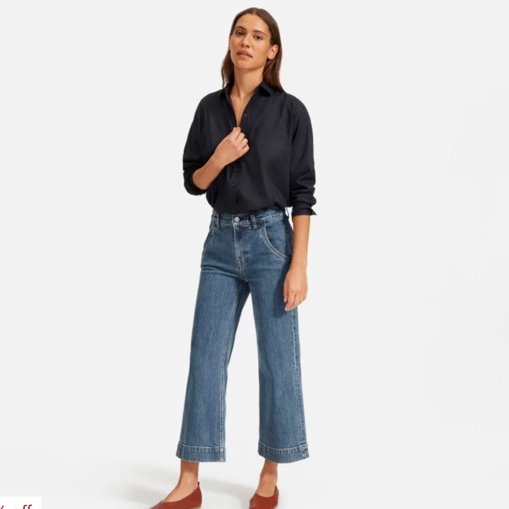 Everlane The Wide Leg size 29 regular in Medium Indigo